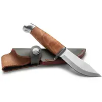 ØYO Oyo Geilo Junior Knife W/ Leather Sheath, metsästysveitsi, ruskea
