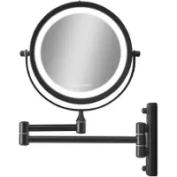Gillian Jones Double-sided Wall Mirror with LED light Black