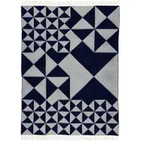 Verpan Mirror Throw, 130X190 - Blue - 130X190CM