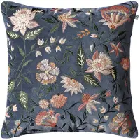 Chhatwal & Jonsson Suri Cushion Cover 50x50cm Sea Blue - Koristetyynyt & Suojukset Sametti Multi - CC270141-16V