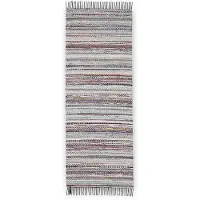 Finlayson Räsypala Rag Carpet 90x250 Cm Black / - Puuvilla- & Räsymatot Puuvilla Multi - 10075-0000-01-01