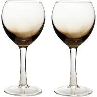 Denby - Halo/Praline Valkoviinilasi 46 cl 2 kpl Musta/Kirkas
