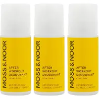 Moss & Noor After Workout Deodorant Light Mint 3 pack