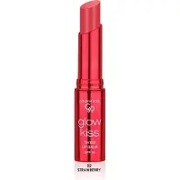 Golden rose Cosmetics Glow Kiss sävytetty huulirasva SPF15 vegaanisella formulalla (mansikka)