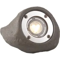 Garden Lights Lapis LED-ulkovalaisin 3W harmaa kiviefekti
