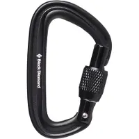 Black Diamond LiteForge Screwgate Carabiner Black One Size