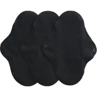 Imse Vimse Panty Liners Active, Black 3-Pack - Black - ONE SIZE
