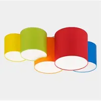 TK Lighting Kattovalaisin Mona , himmennettävä, Monivärinen, Makuuhuone, Tekstiili/kangas/silkki, Moderni