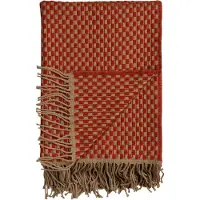 Røros Tweed Isak viltti, 150 x 210 cm, red sumac