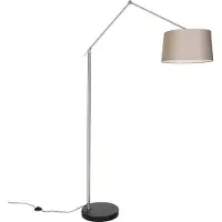 QAZQA Moderni lattiavalaisin teräs harmaanruskealla varjostimella 45 cm - Editor