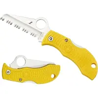 Spyderco ManBug Salt MYLS H1, serrated pocket knife