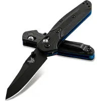 Benchmade 945BK-1 Black Mini Osborne pocket knife, Warren Osborne design