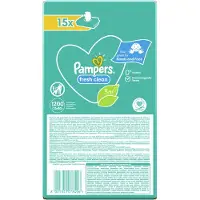 Pampers Fresh Clean puhdistavat kosteuspyyhkeet lapsille herkälle iholle 15x80 kpl