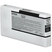 Epson T6531 valokuvamusta mustepatruuna (200 ml), Perusvärintuotto, Musta, Väripohjainen muste, 200 ml, 1 kpl, Kertapakkaus