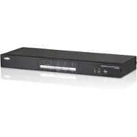 Aten – KVM switch, 1 - 4, DVI/USB, 2-port USB hub, silver/black (CS1644A-AT-G)