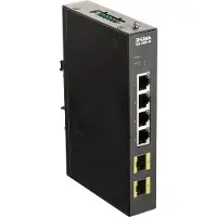 D-Link DIS-100G-6S teollisuuskytkin, 2 SFP-paikkaa, GbE, ei-hallittu
