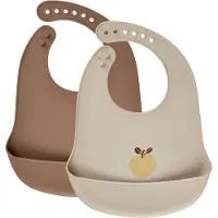CeLaVi Silicon Bib (2-Pack) - Pink - ONE SIZE