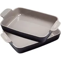 Orrefors , Keraaminen gratiinisetti 2-pack, musta