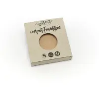 PuroBIO cosmetics Compact Foundation kiinteä puuterimainen meikkivoide – täyttöpakkaus SPF 10 sävy 01 9 g