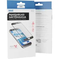 Wave Full Cover -panssarilasi, Samsung Galaxy A50, musta