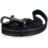 Dogman Iris säädettävä talutin, musta - 10 mm