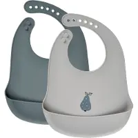 CeLaVi Silicon Bib (2-Pack) - Blue - ONE SIZE