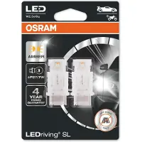 Ams-OSRAM ŻARÓWKA LEDRIVING SL P27/7W BURSZTYNOWA BLISTER 2 SZT LED (BRAK ECE)