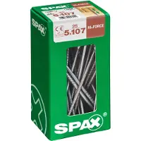 Spax TX 5x107 25kpl leveäkantaruuvi