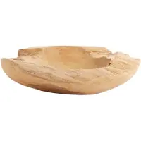 Muubs Skål Rustic Teakjuuri Ø30 cm Luonto