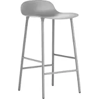 Normann Copenhagen Form baarituoli, 65 cm, harmaa teräs - harmaa