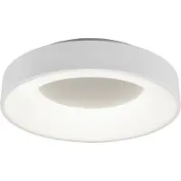 TRIO Lighting Led Girona, himmennettävä, Valkoinen/opaali, Olohuone/ruokailutila, Metalli, Moderni