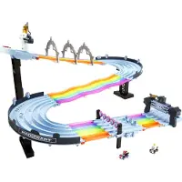 Hot Wheels Mario Kart Rainbow Road Raceway Set With 2 1:64 Scale Vehicles - Multi/patterned - ONE SIZE