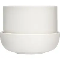 Iittala Nappula ruukku alustalla 170 x 130 mm, valkoinen