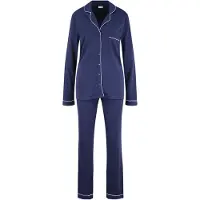 LASCANA Pyjama laivastonsininen / valkoinen