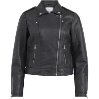 Vila Vifeli Leather Jacket - Noos - Black - 34