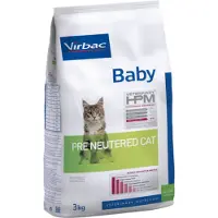Virbac Veterinary HPM Baby Pre Neutered Cat tasapainoinen kissanruoka, 3 kg