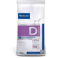 Virbac 12kg Veterinary HPM Dog Dermatology Support D1 kuivaruoka