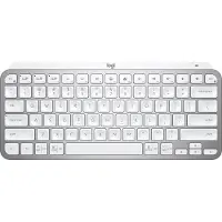 Logitech MX Keys Mini, pienikokoinen langaton ja valaistu näppäimistö, Pale Grey