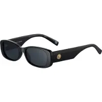 Le Specs Unreal Shiny Black With Smoke Mono Lens