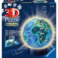 Ravensburger 3D Palapeli Yövalo Maapallon Eläimet, 72