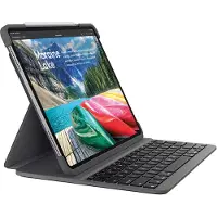 Logitech Slim Folio Pro, näppäimistö- ja suojakotelo 11" iPad Prolle, grafiitti