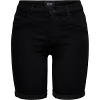 ONLY Onlrain Life Mid Long Dnm Shorts Noos - Black - XS