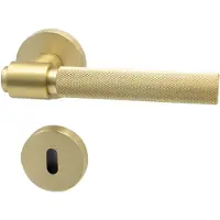 Beslag Design Helix 200 Euro Standard Ovenkahva Avaimenrei'ällä Brushed Brass