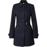 Tommy Hilfiger for woman. WW0WW24966 Heritage Single Breasted trench coat navy (M), Casual, Cotton, Long sleeve