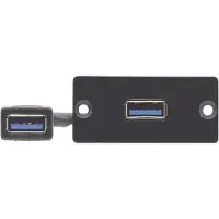 Kramer WU3-AA(B) WALL PLATE INSERT - USB 3.0 WALL PLATE INSERT (A/A) (80-020699)