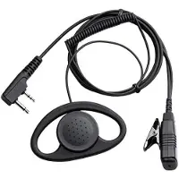 Burrel VHF -kuulokemikrofoni D-Shape