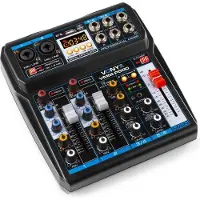 VONYX VMM-P500 4-kanavainen musiikkimikseri DSP/USB ja MP3/BT