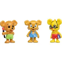 Bamse Nalle-Maja,Brum&Teddy Figurset - Multi/patterned - 76 mm