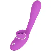 You2Toys - vibraattori ja klitoriskiihotin - ladattava 2-in-1 - lila