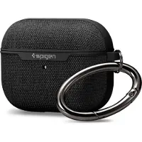 Spigen Urban Fit, Kotelo, Kangas, Polykarbonaatti, Musta